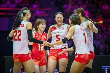 韓国戦にストレート勝ちした女子代表だが…(Volleyball World提供)
