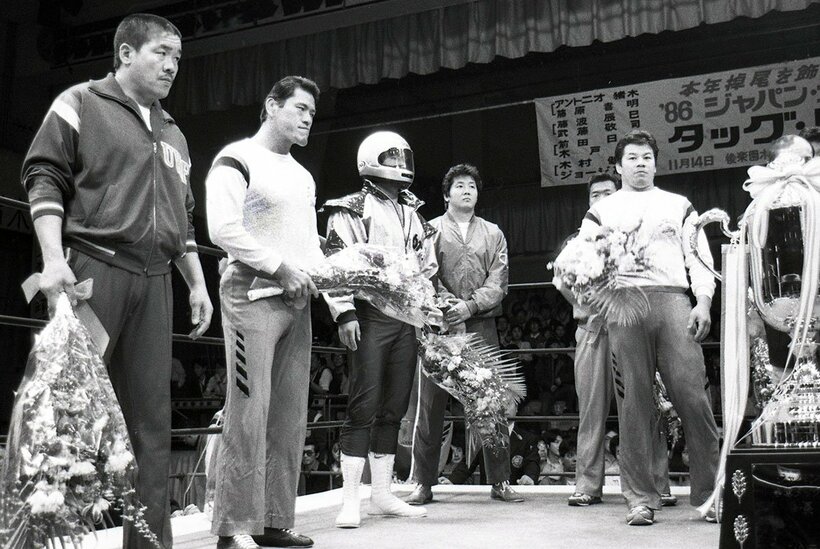  ヘルメット姿の武藤はどこか浮いていた…（８６年１１月、東スポＷｅｂ）