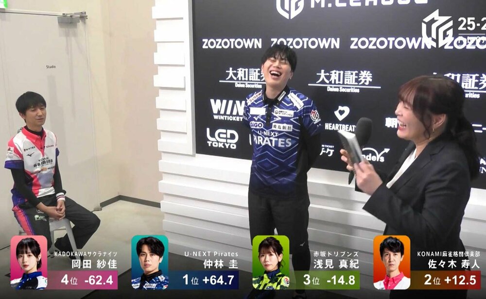 話を膨らませてくれた仲林選手にも感謝!