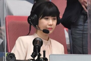 卓球の解説を務める福原愛さん