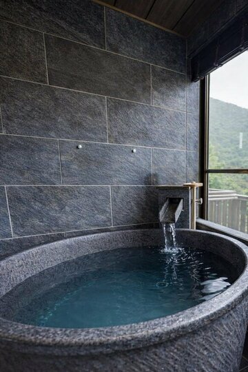 客室に付いている露天風呂