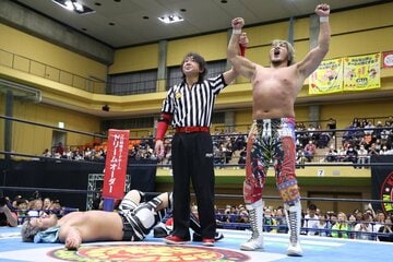 Yuto-Iceとの試合に勝利した棚橋弘至