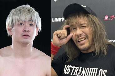 清宮海斗（左）と内藤哲也