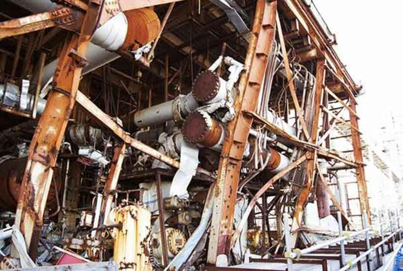  原発はいまだむき出しになっている部分もある