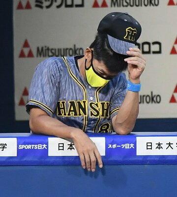  ベンチでうなだれる矢野監督。いよいよ〝終戦〟か
