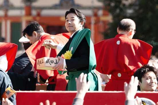 成田山新勝寺で行われた「節分祭」に出席した仲野太賀
