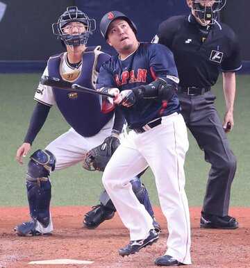 ホームランを放った山川穂高
