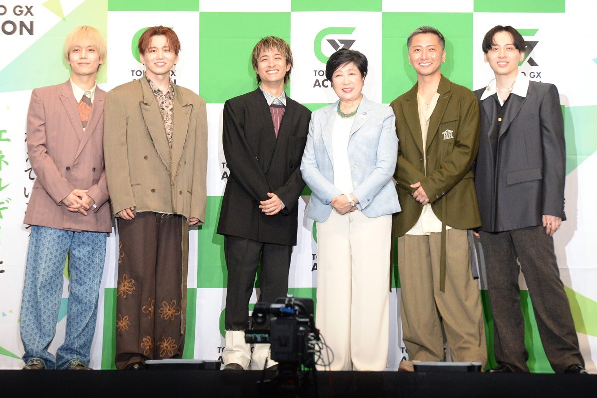 Da―iCEが小池百合子都知事とトークショー 花村想太は「エコバック