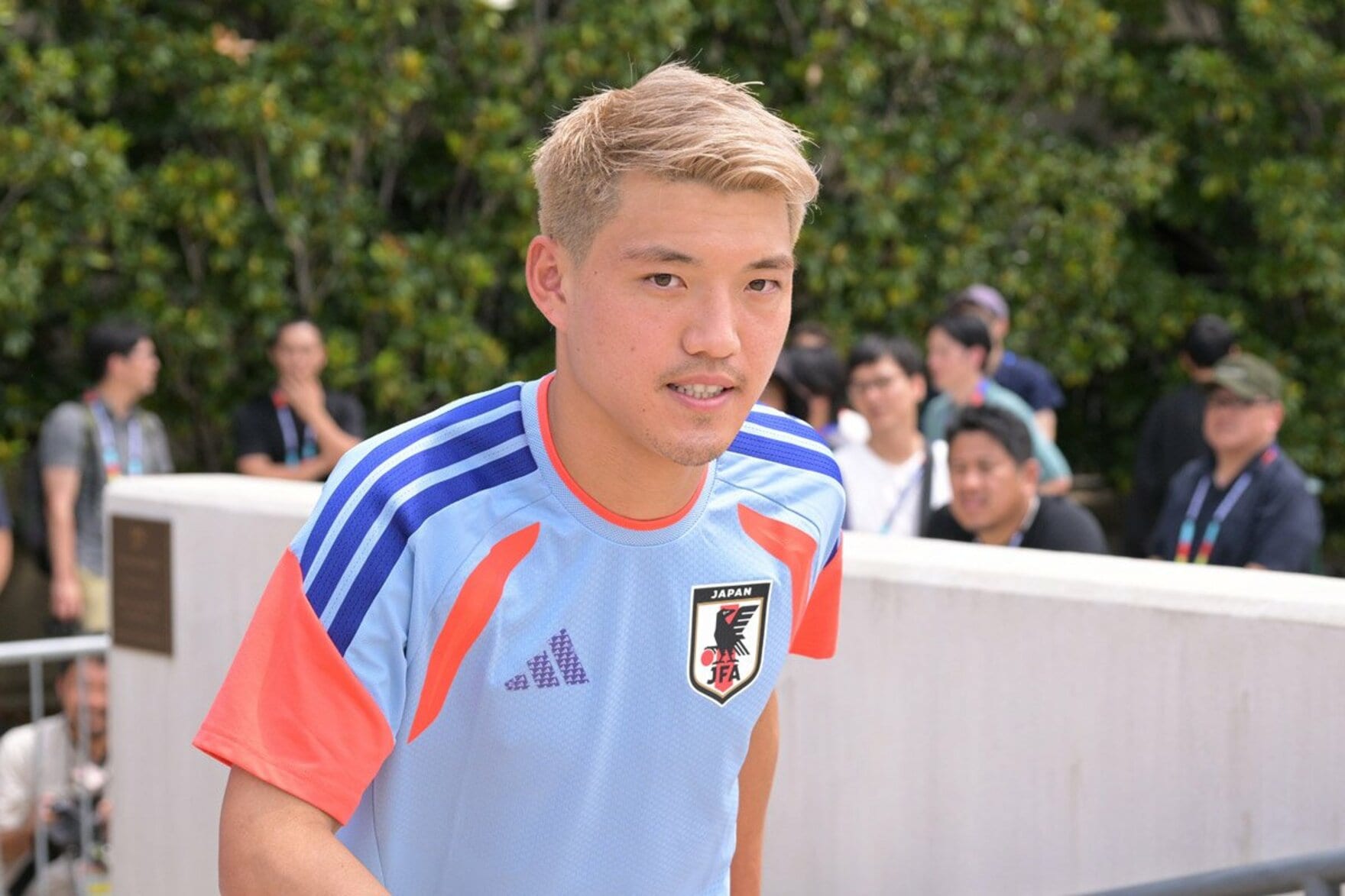 W杯を終え、一時帰国していた堂安律