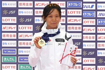 女子１５００ｍを連覇した高木美帆