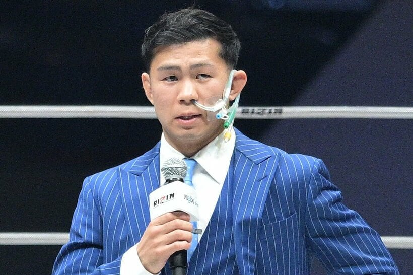 リングに上がり、ファンに現状を報告したYA－MAN