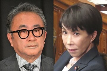 三谷幸喜氏(左)と高市首相