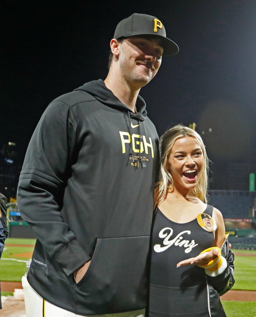 ポール・スキーンズとオリビア・ダンさん（ロイター＝USA　TODAY　Sports)