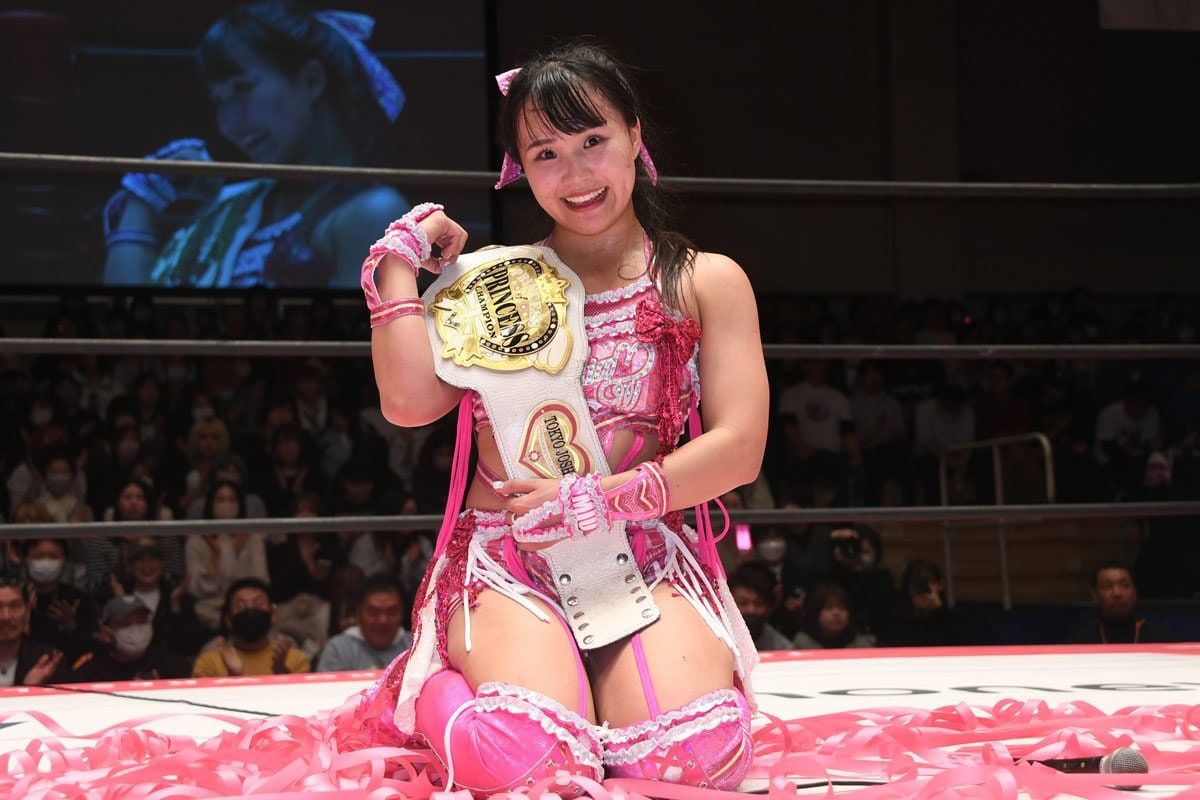 東京女子】プリプリ王者・渡辺未詩が鈴芽を下しV4「幸せの輪を満開