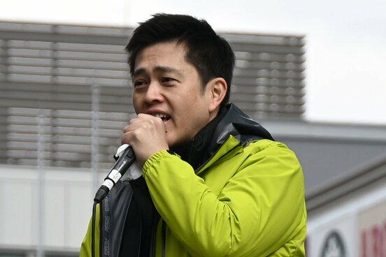 街頭演説行った吉村氏