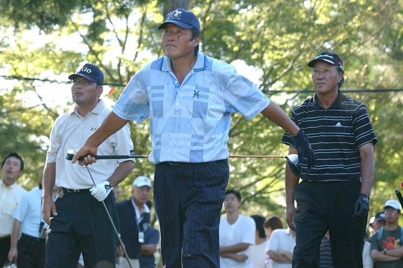 AONとしてしのぎを削った（左から）中嶋常幸、尾崎将司さん、青木功