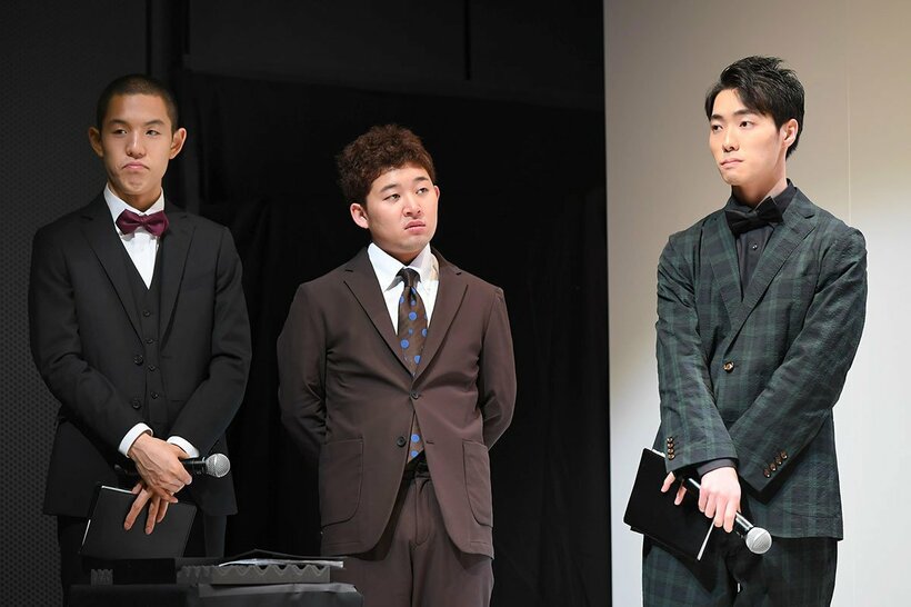四千頭身の（左から）都築拓紀、後藤拓実、石橋遼大