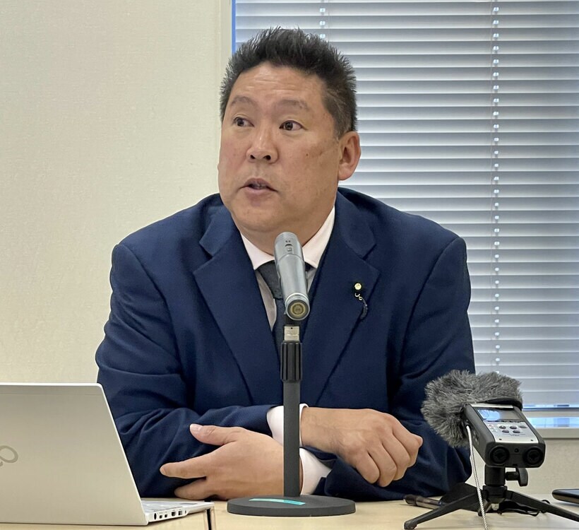  ＮＨＫ党・立花党首（東スポWeb）