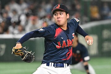 先日の韓国戦でも、チェンジアップを有効活用していた中日・金丸夢人