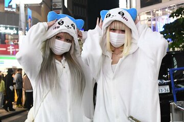 コスプレで渋谷を訪れた人々