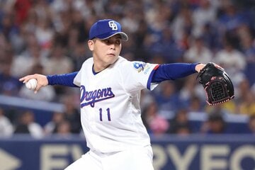 ２勝目をあげた中日・中西聖輝