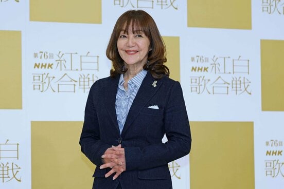 紅白リハーサルを終え取材に応じた岩崎宏美