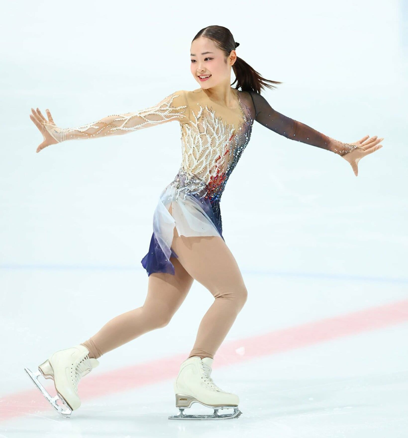 演技中も笑みをたたえ、優雅さも十二分だった島田麻央