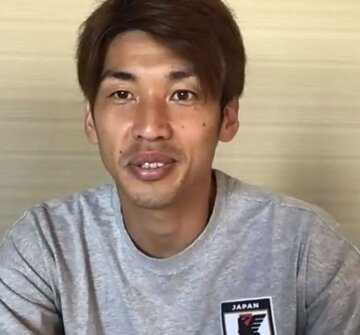  オンラインで取材に応じる大迫