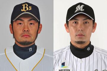 プロ野球選手として活躍した香月兄弟（左から兄・良太、弟・良仁）