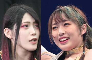  林下詩美(左)と上谷沙弥(東スポWeb)