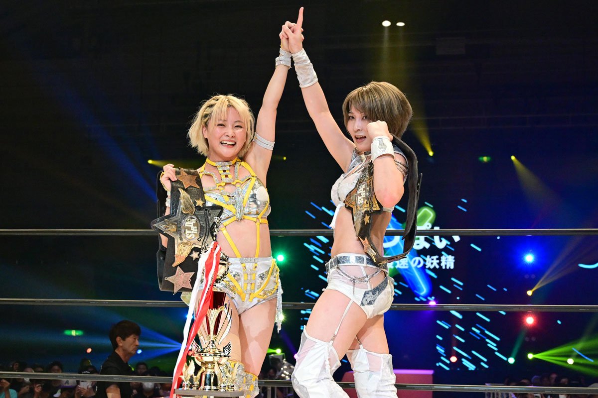 スターダム】安納サオリ＆なつぽい ゴッデス王座奪取「うちらはベルト