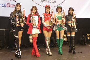 左から阿比留あんな、亀澤杏菜、寺地みのり、橘香恋、根岸しおり
