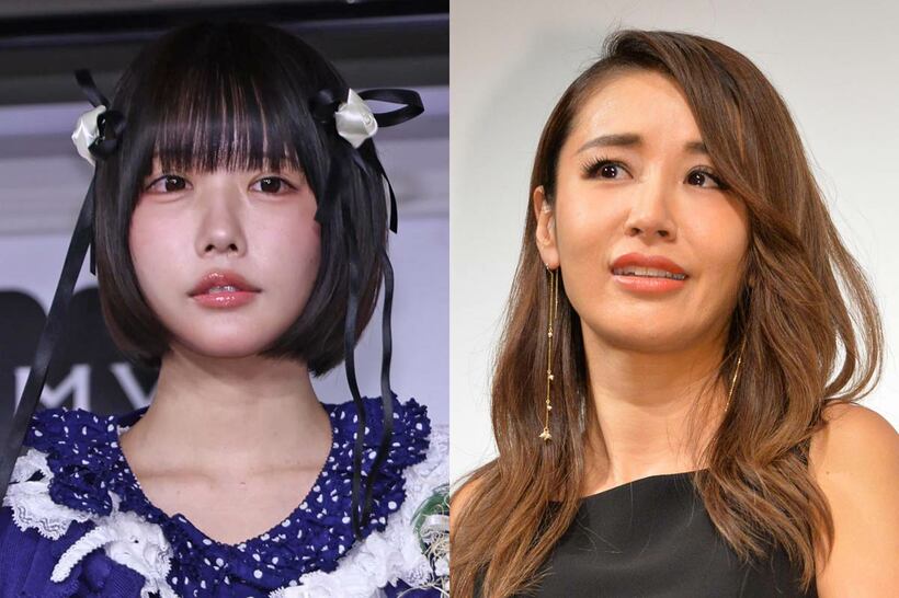 あのちゃん（左）と鈴木紗理奈