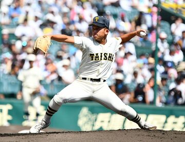 １失点完投と、気合を見せた大社・馬庭優太