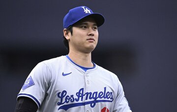パドレス戦に出場した大谷翔平（ロイター＝USA　TODAY　Sports)