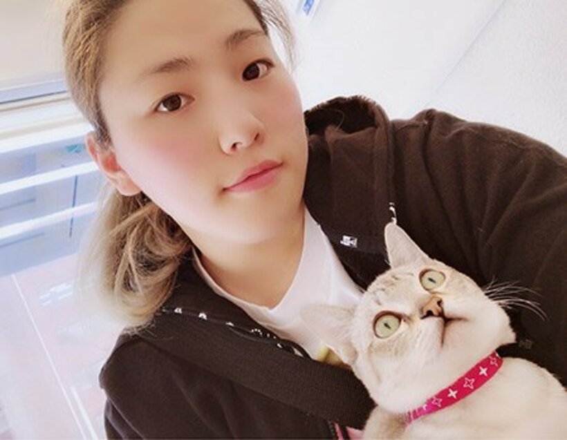  愛猫のしんちゃんとＫＩＮＧレイナ