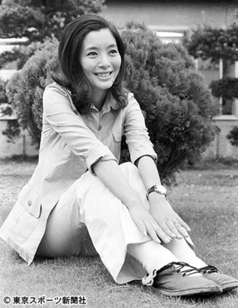  華やかな美貌を誇った若き日の生田悦子さん（１９７２年８月）