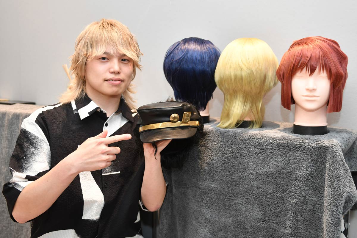 ウィッグ製作例16 摺り