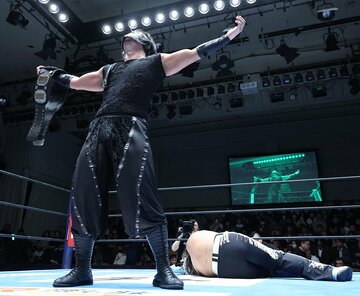 デスペラードを下し初防衛を果たしたＤＯＵＫＩ