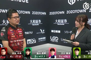初インタビュー時の永井選手（Ｃ）ＡＢＥＭＡ