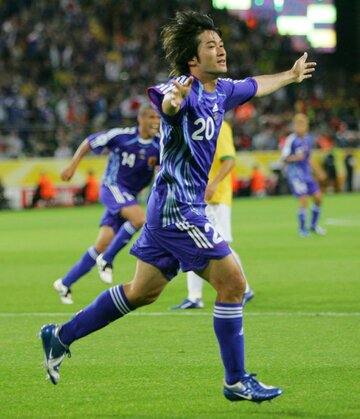  ２００６年のW杯ブラジル戦でゴールを決めた玉田圭司（東スポWeb）