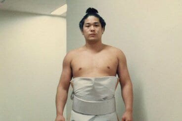 大相撲の玉麒麟時代の田上明(本人提供)