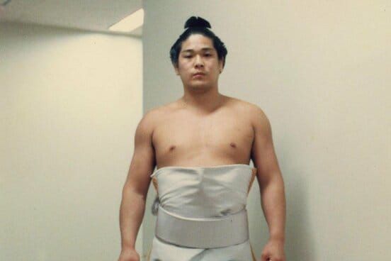 大相撲の玉麒麟時代の田上明(本人提供)