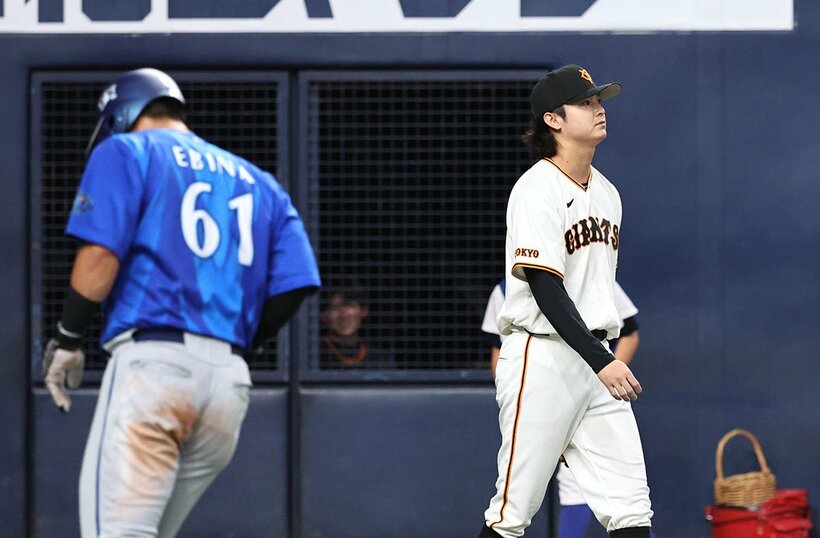 ８回、筒香嘉智に同点となる適時打を打たれた田中瑛斗