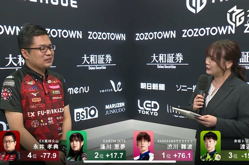 初インタビュー時の永井選手（Ｃ）ＡＢＥＭＡ
