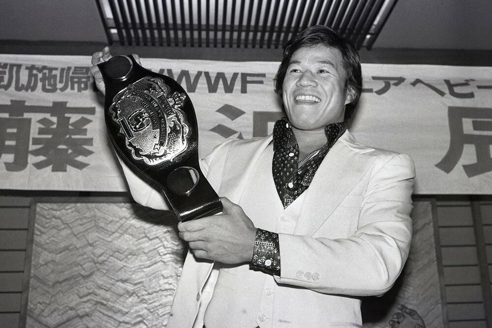 79年2月、ＷＷＷＦジュニアヘビー級王者の藤波辰巳（藤波辰爾）が凱旋帰国