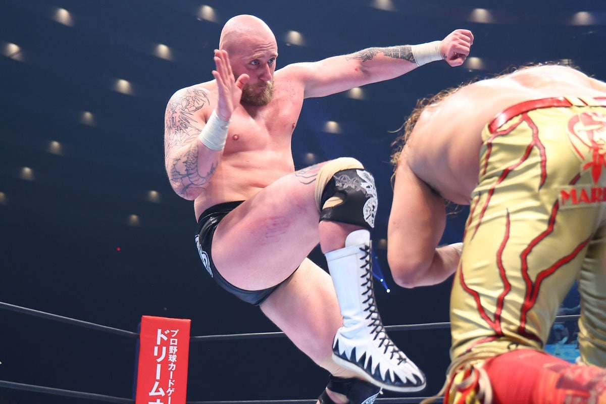 新日本】ゲイブ・キッドがGLOBAL王座奪取 棚橋弘至とのV1戦へ「行く