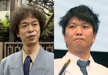 解散した「クロスバー直撃」の渡邊センス（左）と前野悠介（ずいぶん前野）