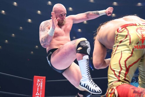 新日本】ゲイブ・キッドがGLOBAL王座奪取 棚橋弘至とのV1戦へ「行く