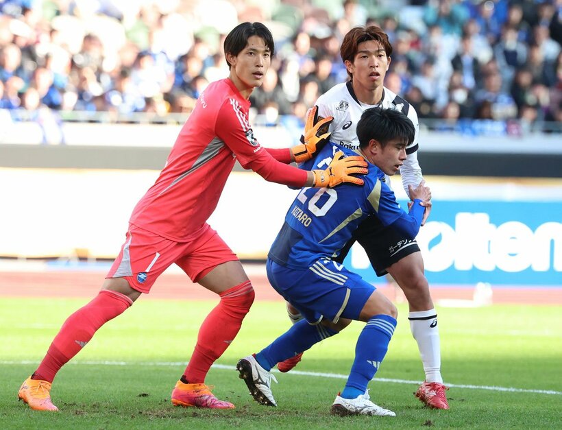 ゴールを死守した谷晃生